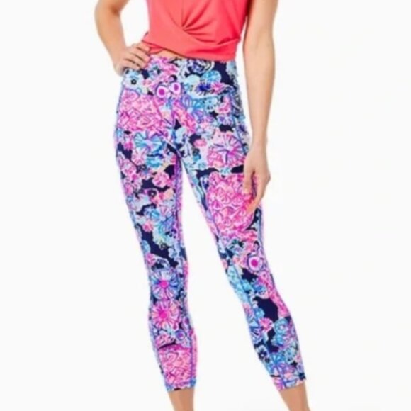 Lilly Pulitzer Weekender High-Rise Leggings in Turtle Amazement XL - Picture 1 of 12